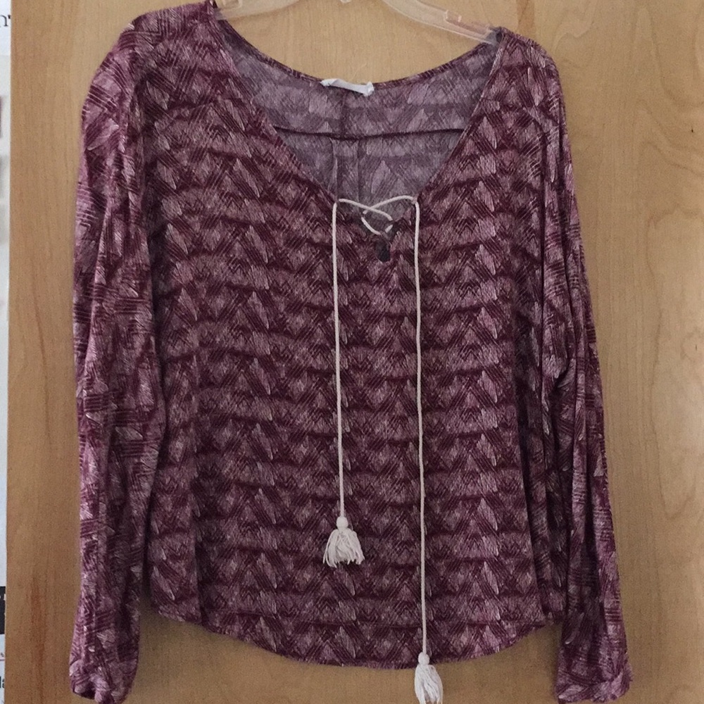 Maroon dress shirt